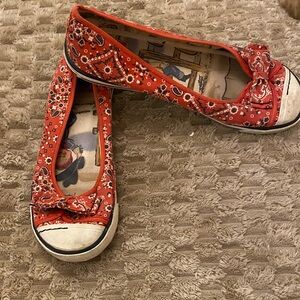 Rocket dog Red Bandana-Print Women's Ballet Flats